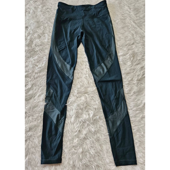 Sweaty Betty Women's Forest Green The Power Mesh Accent Workout Legging. Size XS - Picture 4 of 15